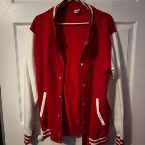 AWDis Size XL Red Letterman Jacket